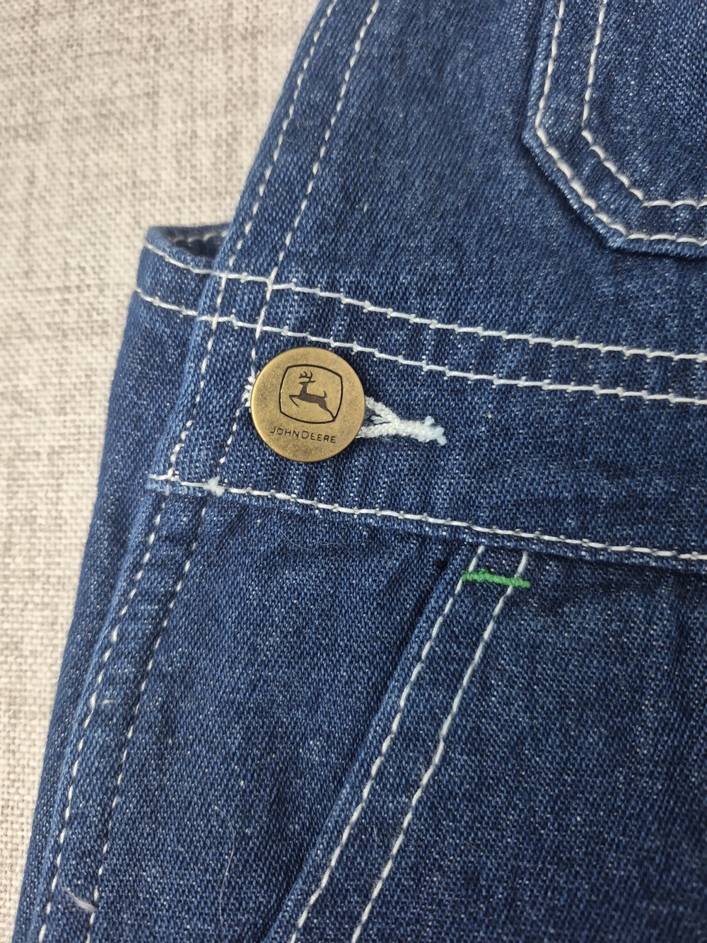 John Deere Denim Overalls New with Tags Size 4T - Picture 4 of 13